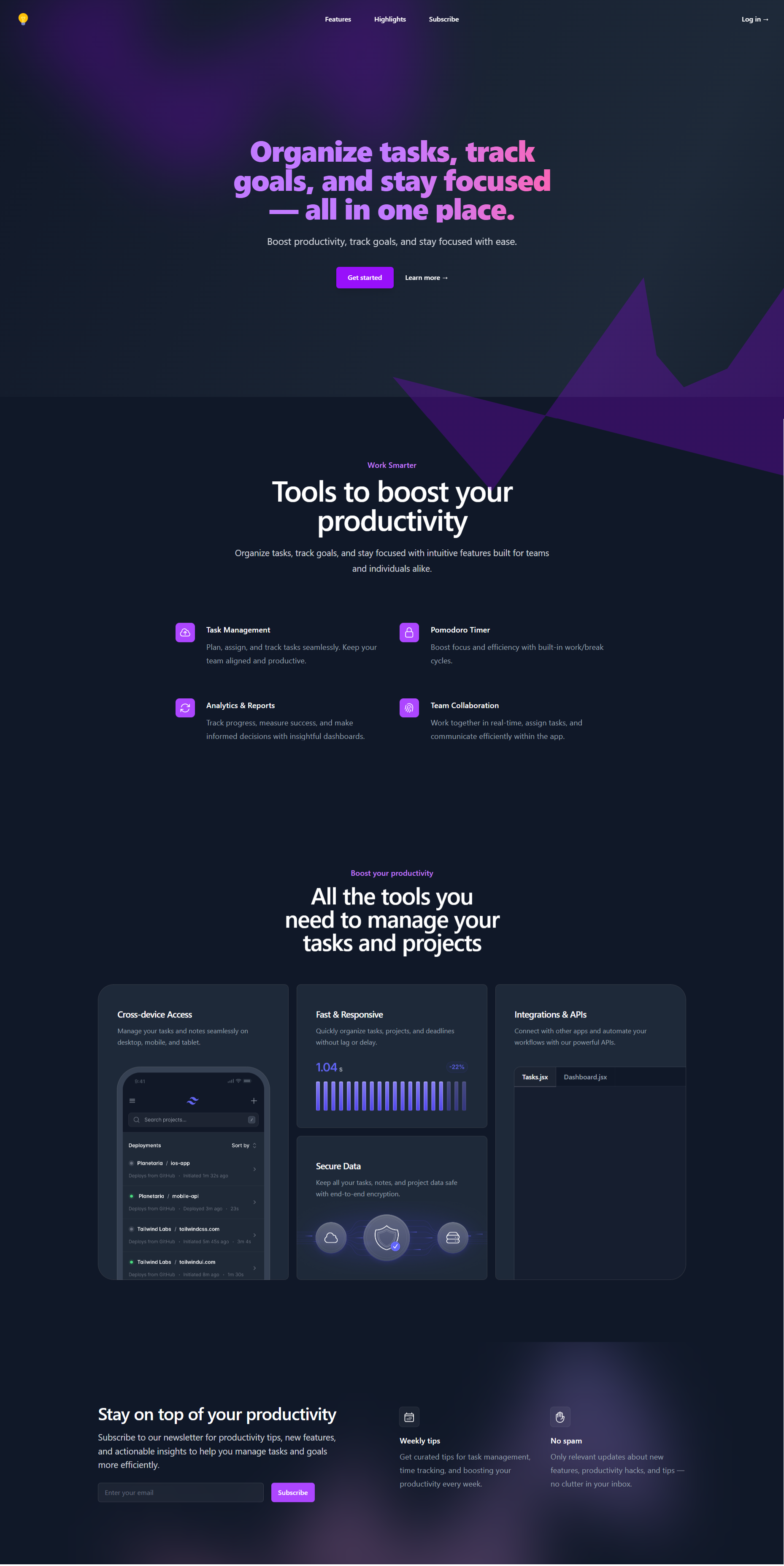 ProductivIO screenshot 1